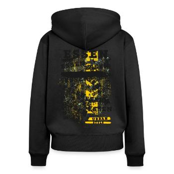 Essen Germany City Skyline Home Love - Women's Premium Organic Zip Hoodie - black - Back - Julia (174cm)