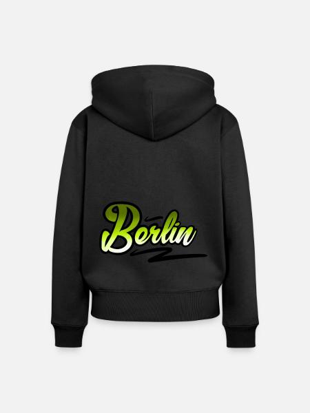 Berlin - Frauen Premium Bio Zip Hoodie -