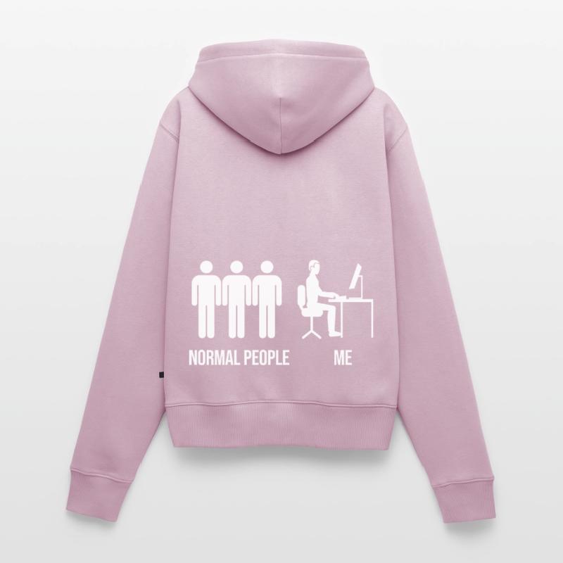 Programmierer Entwickler Programmierer Programmieren IT Computer Frauen Premium Bio Zip Hoodie