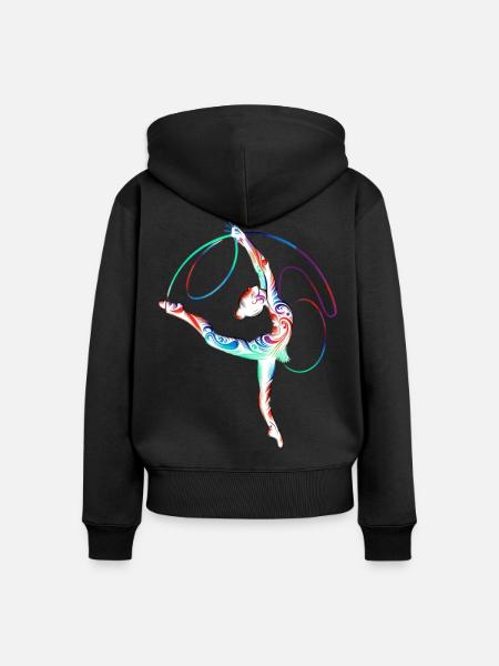 Dance - Frauen Premium Bio Zip Hoodie - Schwarz
