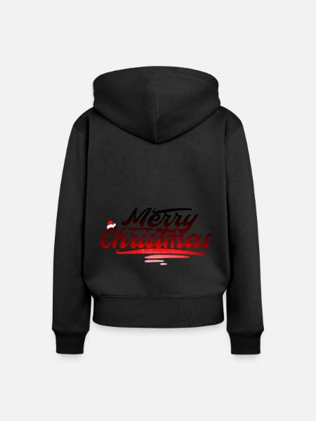 Merry Christmas - Frauen Premium Bio Zip Hoodie - 