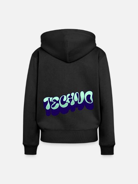 Techno - Frauen Premium Bio Zip Hoodie -