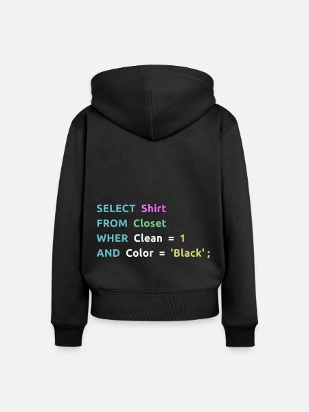 Nerd Computer Computerarbeit Coder Geschenkidee - Frauen Premium Bio Zip Hoodie - Schwarz