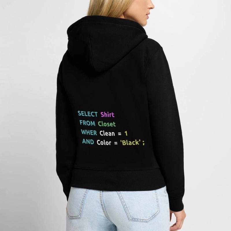 Nerd Computer Computerarbeit Coder Geschenkidee Frauen Premium Bio Zip Hoodie