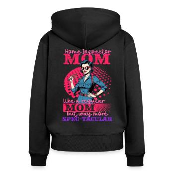 Building Surveyor Home Inspector Mother - Women's Premium Organic Zip Hoodie - black - Back - Julia (174cm)