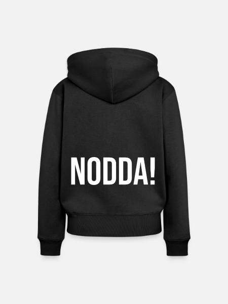 Nodda Platt Siegerland Wittgenstein - Frauen Premium Bio Zip Hoodie - Schwarz