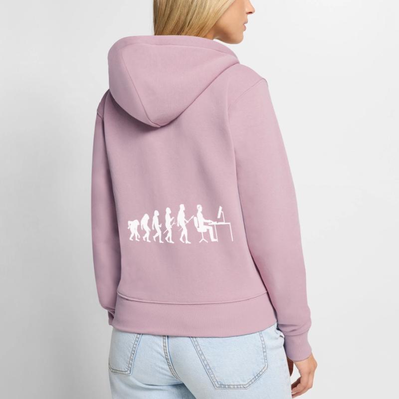 Coder Developer Programmer Coding IT Computer Women's Premium Organic Zip Hoodie