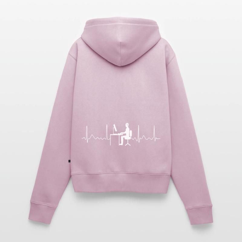 Codeur Développeur Programmeur Codage informatique informatique Sweat à capuche zippé Premium bio Femme