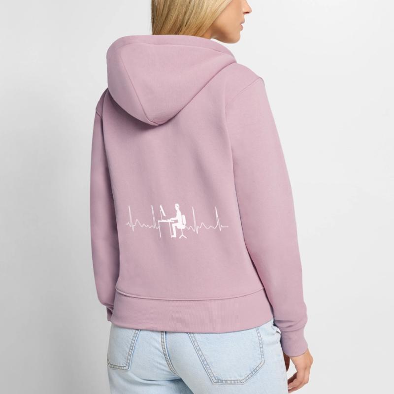 Coder Developer Programmer Coding IT Computer Women's Premium Organic Zip Hoodie