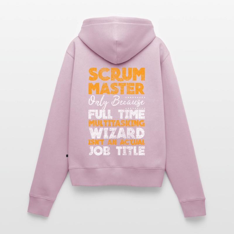Scrum Master Developer Git Touch Container Docker Women's Premium Organic Zip Hoodie