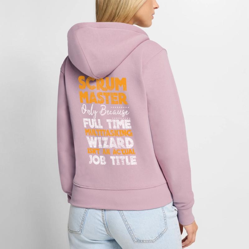 Scrock Master Developer Docker Container Git Touch Sweat à capuche zippé Premium bio Femme