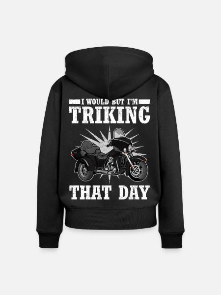 Triker - Frauen Premium Bio Zip Hoodie - Schwarz