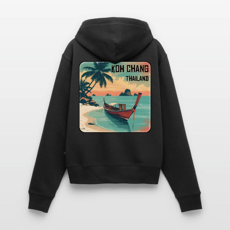 Koh Chang Sweat à capuche zippé Premium bio Femme