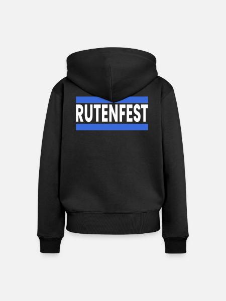 Rutenfest Ravensburg - Frauen Premium Bio Zip Hoodie - Schwarz