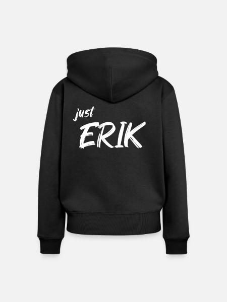 Erik - Frauen Premium Bio Zip Hoodie - Schwarz