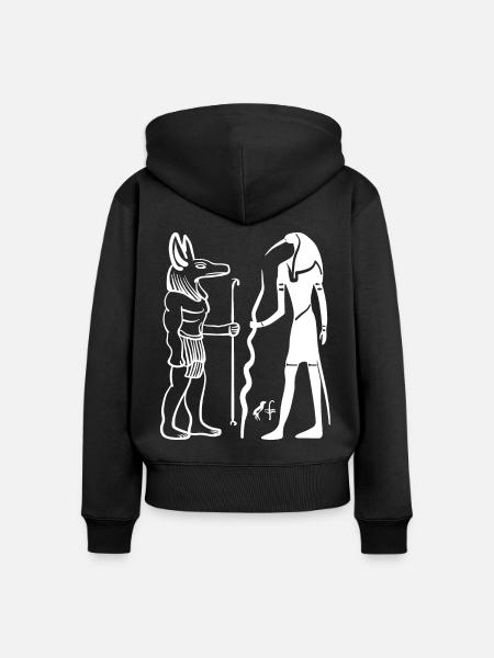 Osiris - Frauen Premium Bio Zip Hoodie - Schwarz