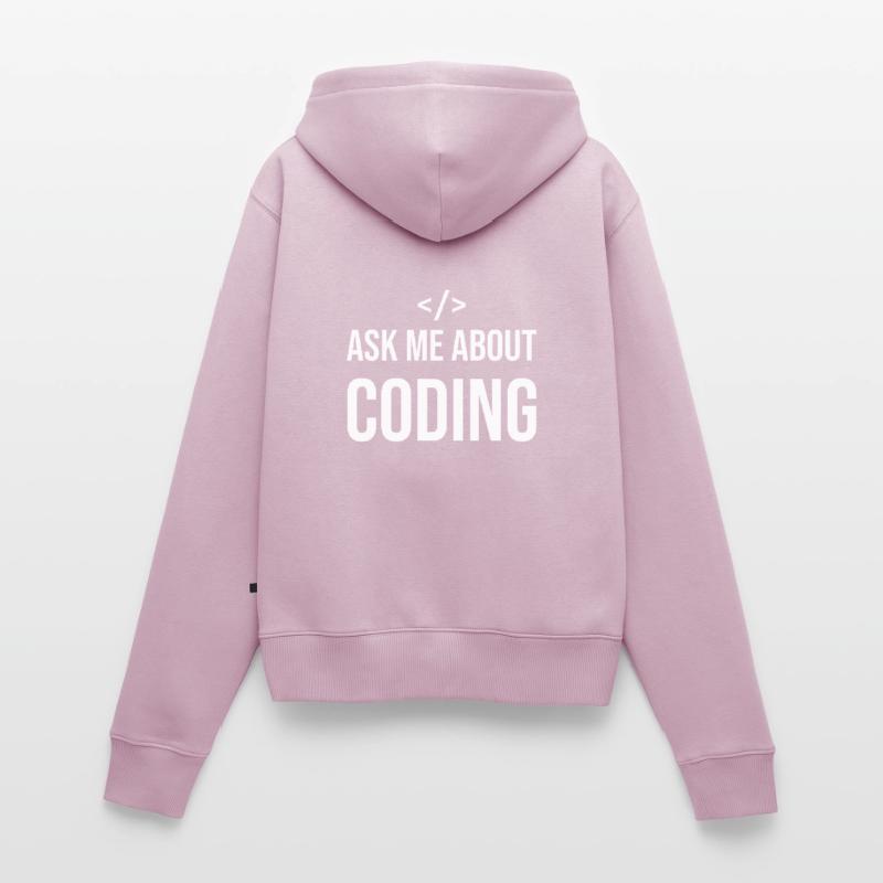 Lustiger Programmierer Spruch Coding Informatik IT Frauen Premium Bio Zip Hoodie