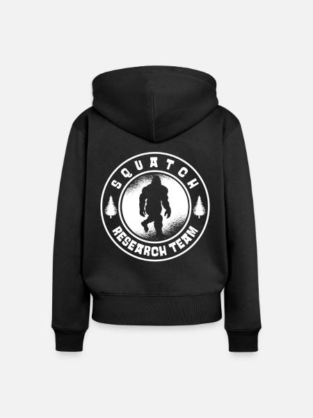 Bigfoot Sasquatch Yeti - Frauen Premium Bio Zip Hoodie - Schwarz