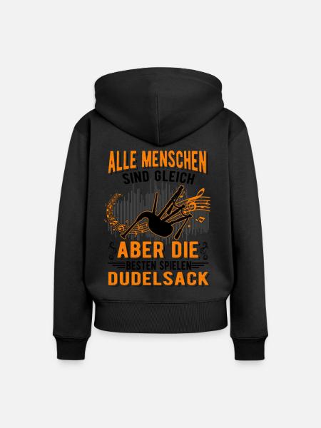 Dudelsack Dudelsackspieler - Frauen Premium Bio Zip Hoodie -