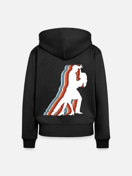 Gesellschaftstänze Partnertanz - Frauen Premium Bio Zip Hoodie - Schwarz