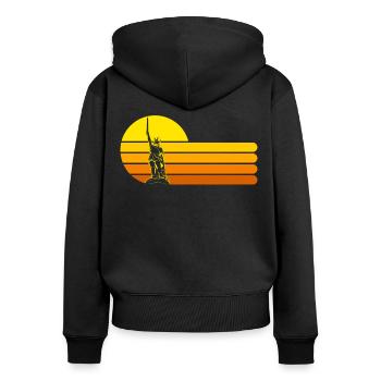 Hermann Monument Lippe Arminius Detmold - Women's Premium Organic Zip Hoodie - black - Back - Julia (174cm)