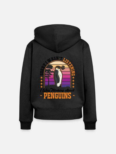 Pinguin Geschenk Penguin - Frauen Premium Bio Zip Hoodie -
