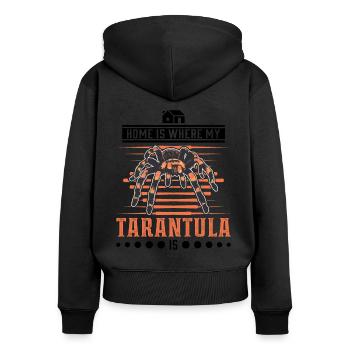 Tarantula Home Spider Tarantula - Women's Premium Organic Zip Hoodie - black - Back - Julia (174cm)