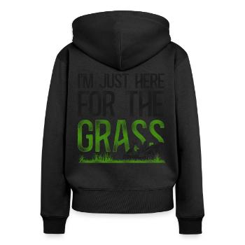 Landscaper Landscaping Landscape - Frauen Premium Bio Zip Hoodie - Schwarz - Hinten - Julia (174cm)