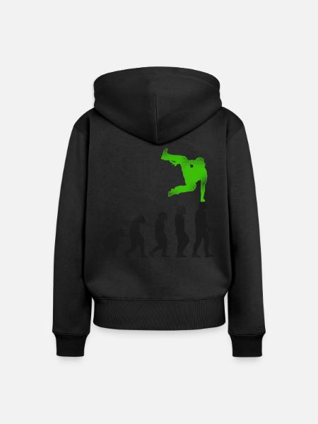 Parkour Free Running Traceur - Frauen Premium Bio Zip Hoodie - Schwarz