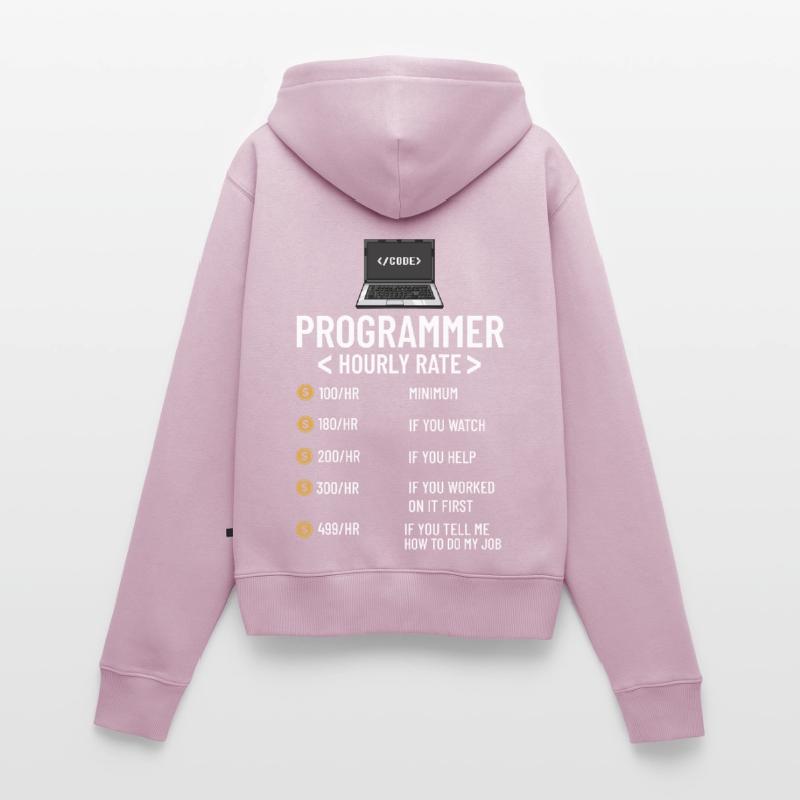 Programmer Programming Computer Developer Pc Women's Premium Organic Zip Hoodie