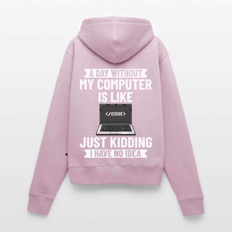 Programmer Programming Computer Developer Pc Women's Premium Organic Zip Hoodie
