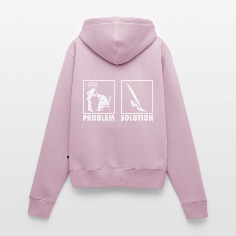 Windsurfing Windsurfer Statement Problem Solution. Frauen Premium Bio Zip Hoodie