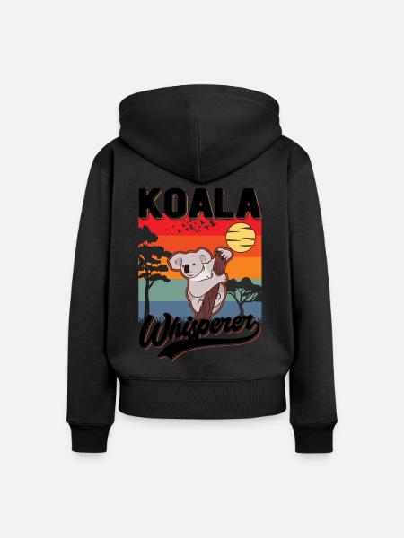Koala Flüsterer Koala Whisperer Koalabär - Frauen Premium Bio Zip Hoodie -