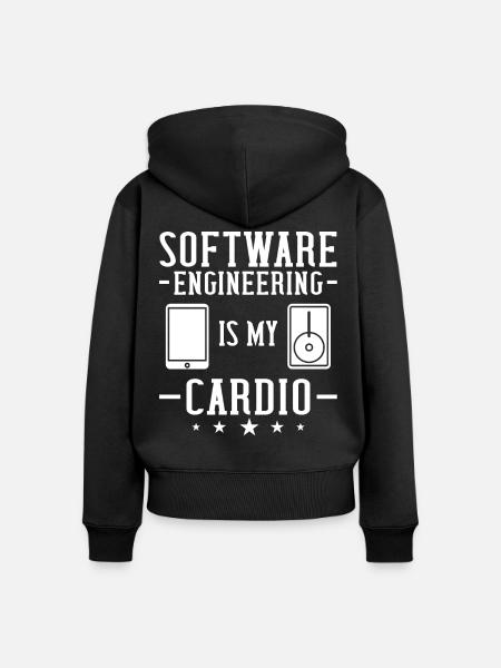 Software Engineering Softwaretechnik Ingenieur - Frauen Premium Bio Zip Hoodie - Schwarz