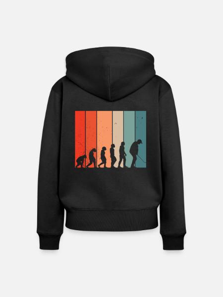 Menschliches - Frauen Premium Bio Zip Hoodie - Schwarz