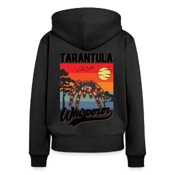 Tarantel Flüsterer Tarantula Whisperer - Frauen Premium Bio Zip Hoodie - Schwarz - Hinten - Julia (174cm)