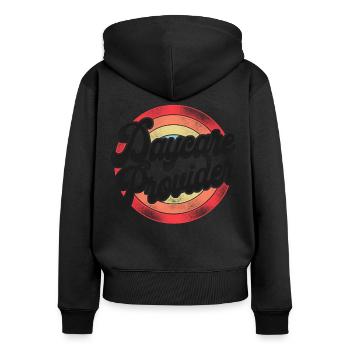 Childcare Daycare Provider Teacher - Women's Premium Organic Zip Hoodie - black - Back - Julia (174cm)