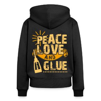 Model Making Tabletop Saying Model Maker - Women's Premium Organic Zip Hoodie - black - Back - Julia (174cm)