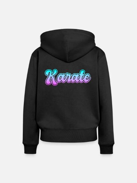 Karate - Frauen Premium Bio Zip Hoodie - Schwarz