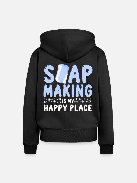 Soap Making Crafting Soap Making - Frauen Premium Bio Zip Hoodie - Schwarz
