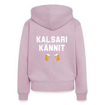 Finnland Geschenk Skandinavien Finland Suomi Finne - Frauen Premium Bio Zip Hoodie - Altrosa - Hinten - Julia (174cm)
