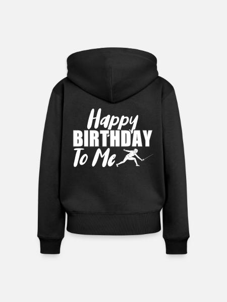 Fechten Degen Fechtduell Geschenkidee - Frauen Premium Bio Zip Hoodie - Schwarz