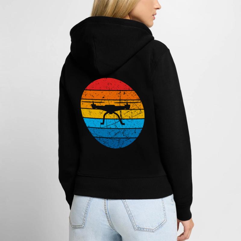 Drone Drone Pilot Drone Operator Quadcopter Women's Premium Organic Zip Hoodie