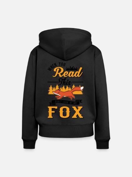 Fuchs Geschenk Rotfuchs - Frauen Premium Bio Zip Hoodie - 