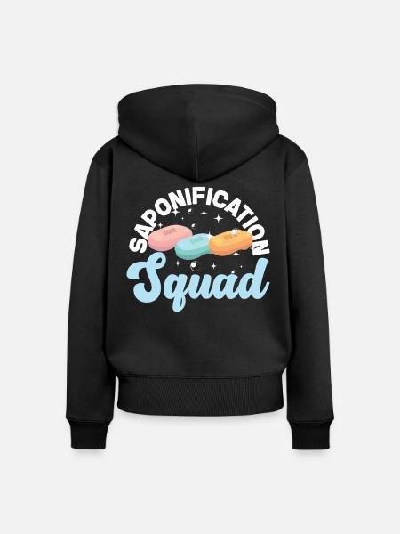 Soap Making Crafting - Frauen Premium Bio Zip Hoodie - Schwarz