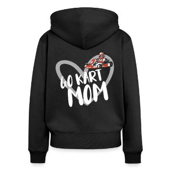 Kartsport Kart Driver Go Kart Gift Idea - Women's Premium Organic Zip Hoodie - black - Back - Julia (174cm)