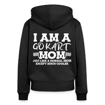 Kartsport Kart Driver Go Kart Gift Idea - Women's Premium Organic Zip Hoodie - black - Back - Julia (174cm)