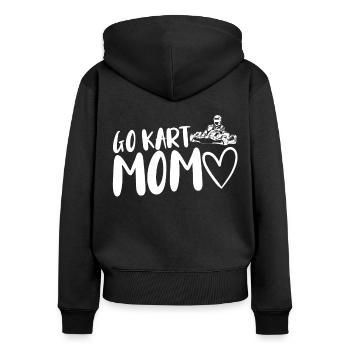 Kartsport Kart Driver Go Kart Gift Idea - Women's Premium Organic Zip Hoodie - black - Back - Julia (174cm)