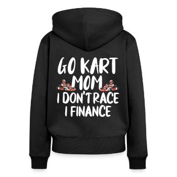 Kartsport Kart Driver Go Kart Gift Idea - Women's Premium Organic Zip Hoodie - black - Back - Julia (174cm)
