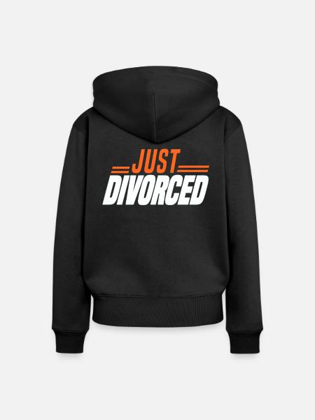Scheidung Trennung Ehe Ex Scheidungsparty - Frauen Premium Bio Zip Hoodie - Schwarz